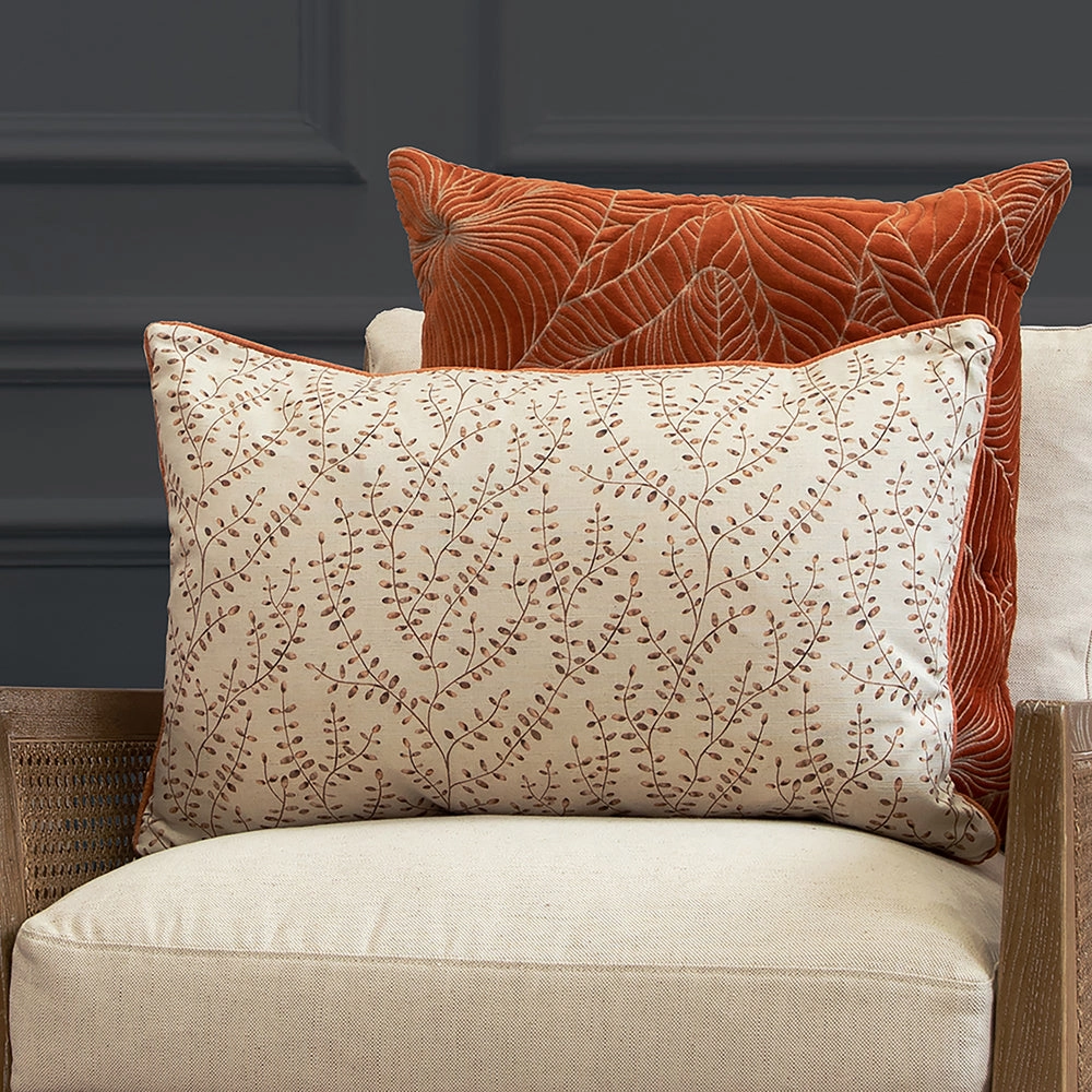 Eden Leaves Printed Cushion Siennabedding sets ,throw blankets 