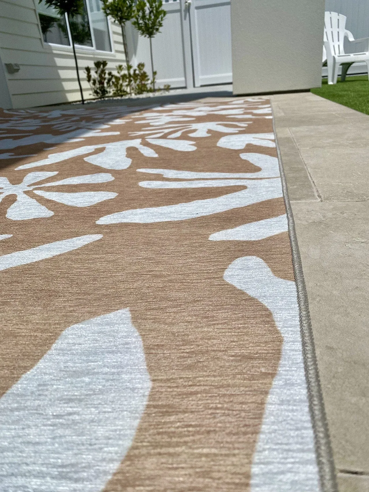 Edrielle Brown Cream Indoor Outdoor Washable Rug *NO RETURNS UNLESS FAULTY
