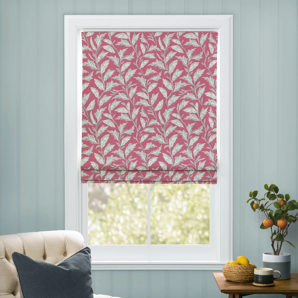 Eildon Printed Cotton Made to Measure Roman Blinds Fuchsia