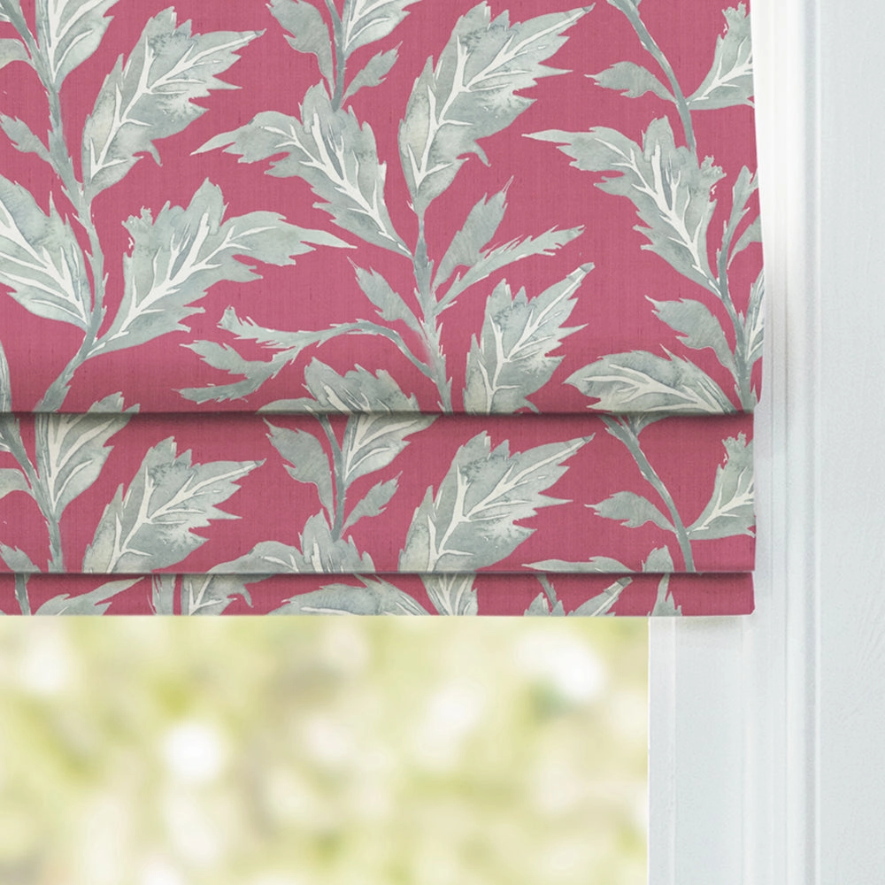 Eildon Printed Cotton Made to Measure Roman Blinds Fuchsia