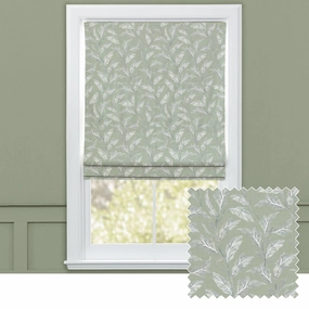 Eildon Printed Cotton Made to Measure Roman Blinds Mossbedding sets ,throw blankets 