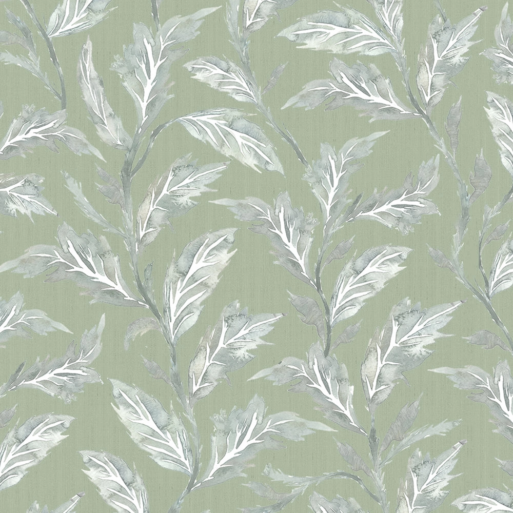 Eildon Printed Cotton Made to Measure Roman Blinds Moss