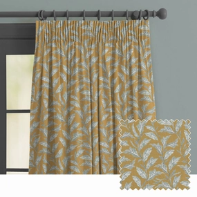 Eildon Printed Made to Measure Curtains Goldbedding sets ,throw blankets 