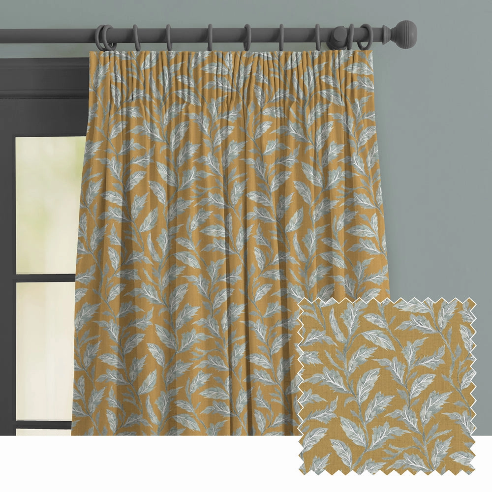 Eildon Printed Made to Measure Curtains Goldbedding sets ,throw blankets 