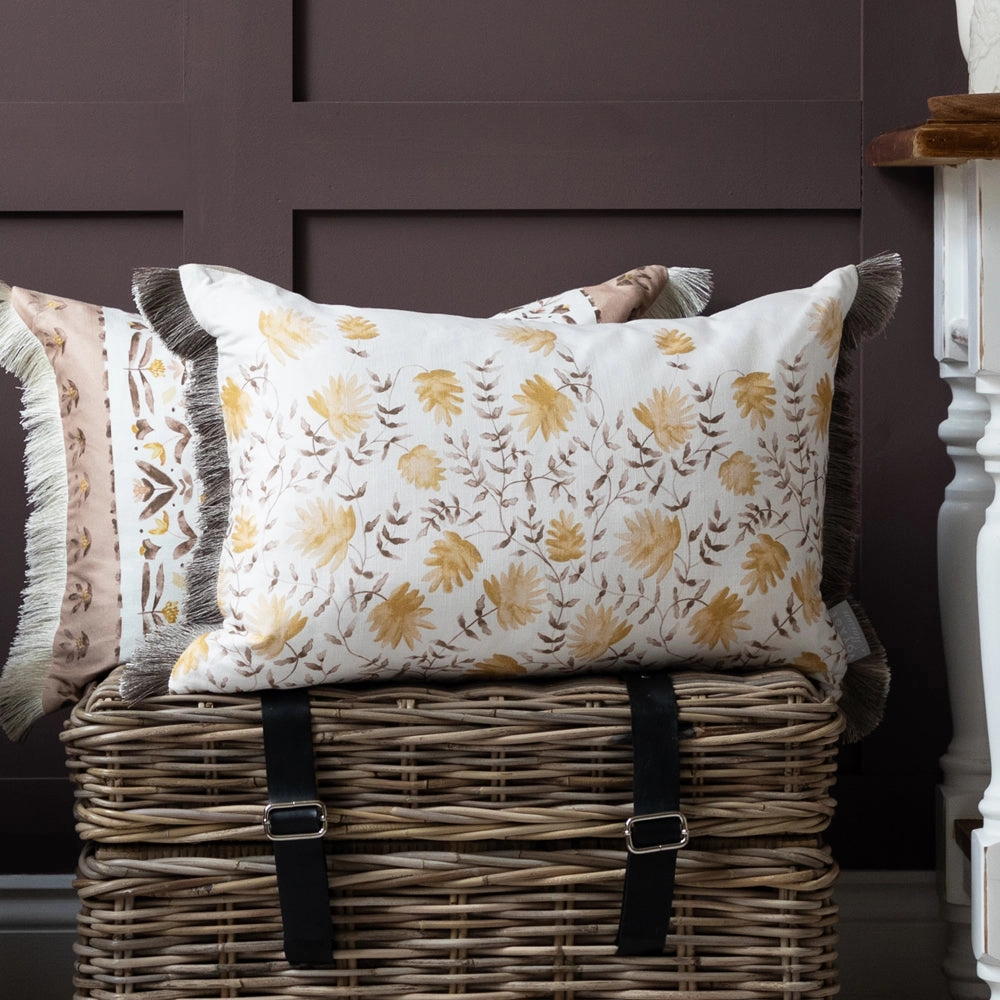 Elai Printed Ruche Fringe Cushion Stonebedding sets ,throw blankets 