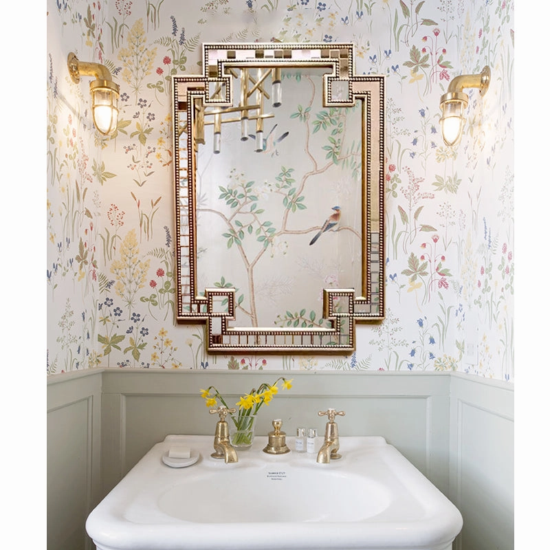 Elise Art Deco Frame Wall Mirror