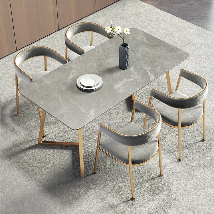Ella Marble Pattern Dining Table