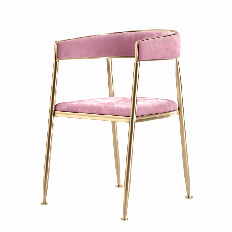 Ella Velvet Dining Chairs with Gold Legs (Set of 2)