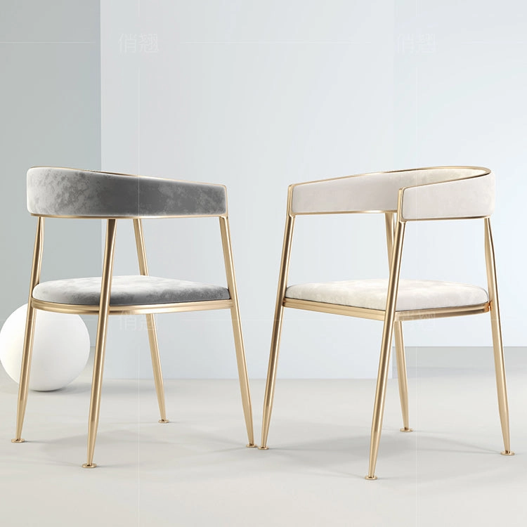 Ella Velvet Dining Chairs with Gold Legs (Set of 2)