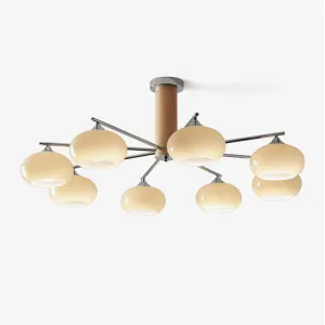 Elliptical Persimmon Chandelierrustic chandelier,bedroom chandelier 