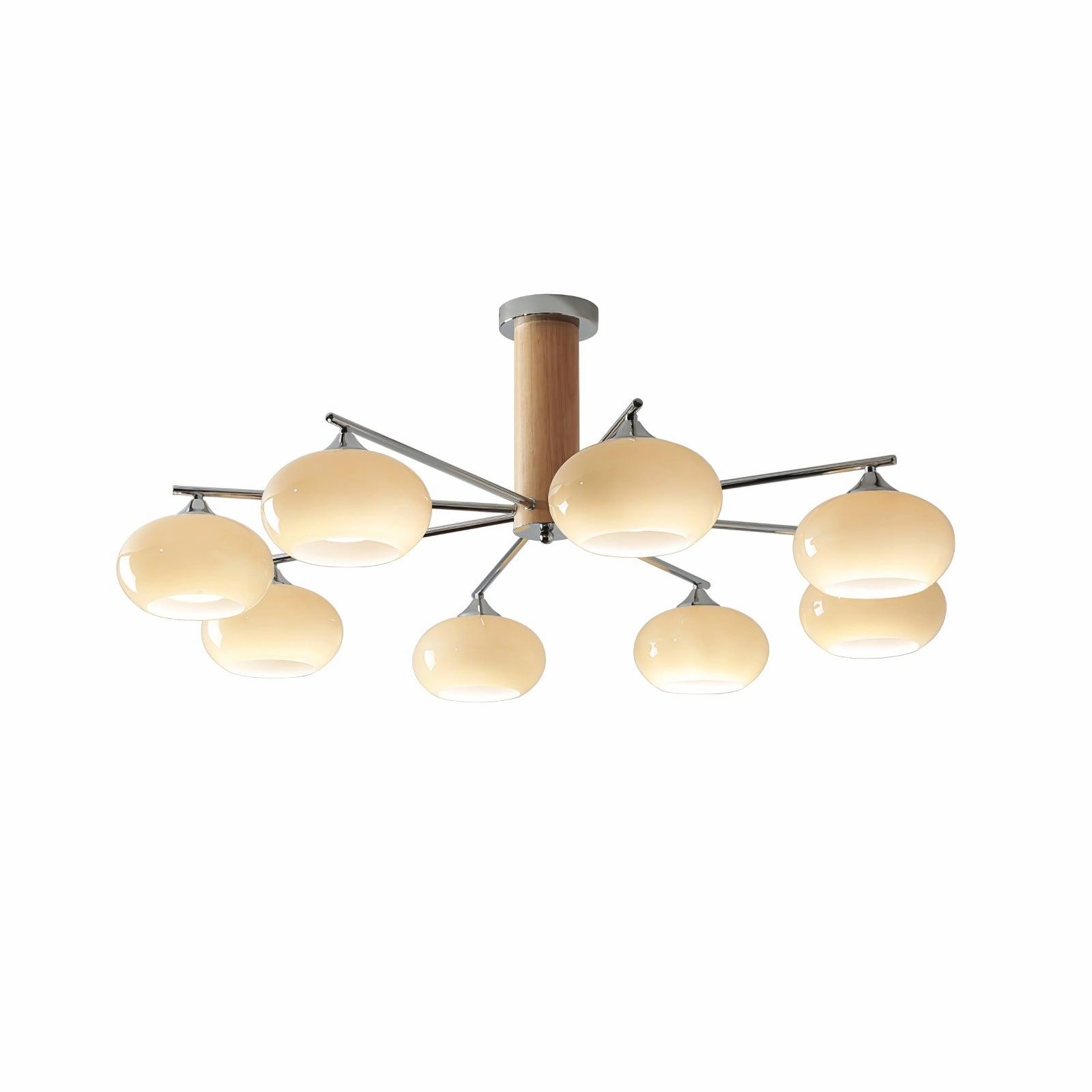 Elliptical Persimmon Chandelier