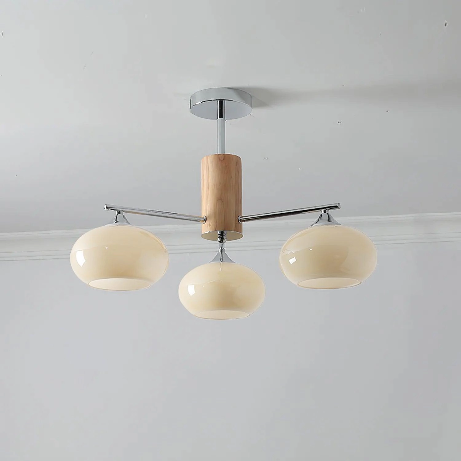 Elliptical Persimmon Chandelier