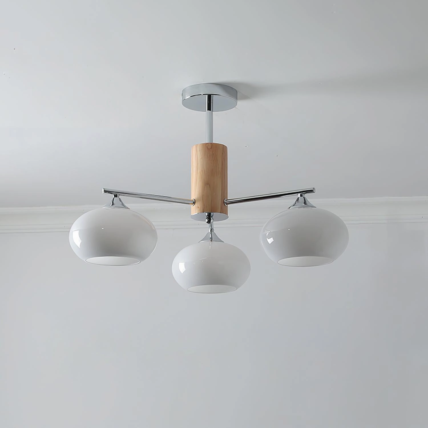 Elliptical Persimmon Chandelier