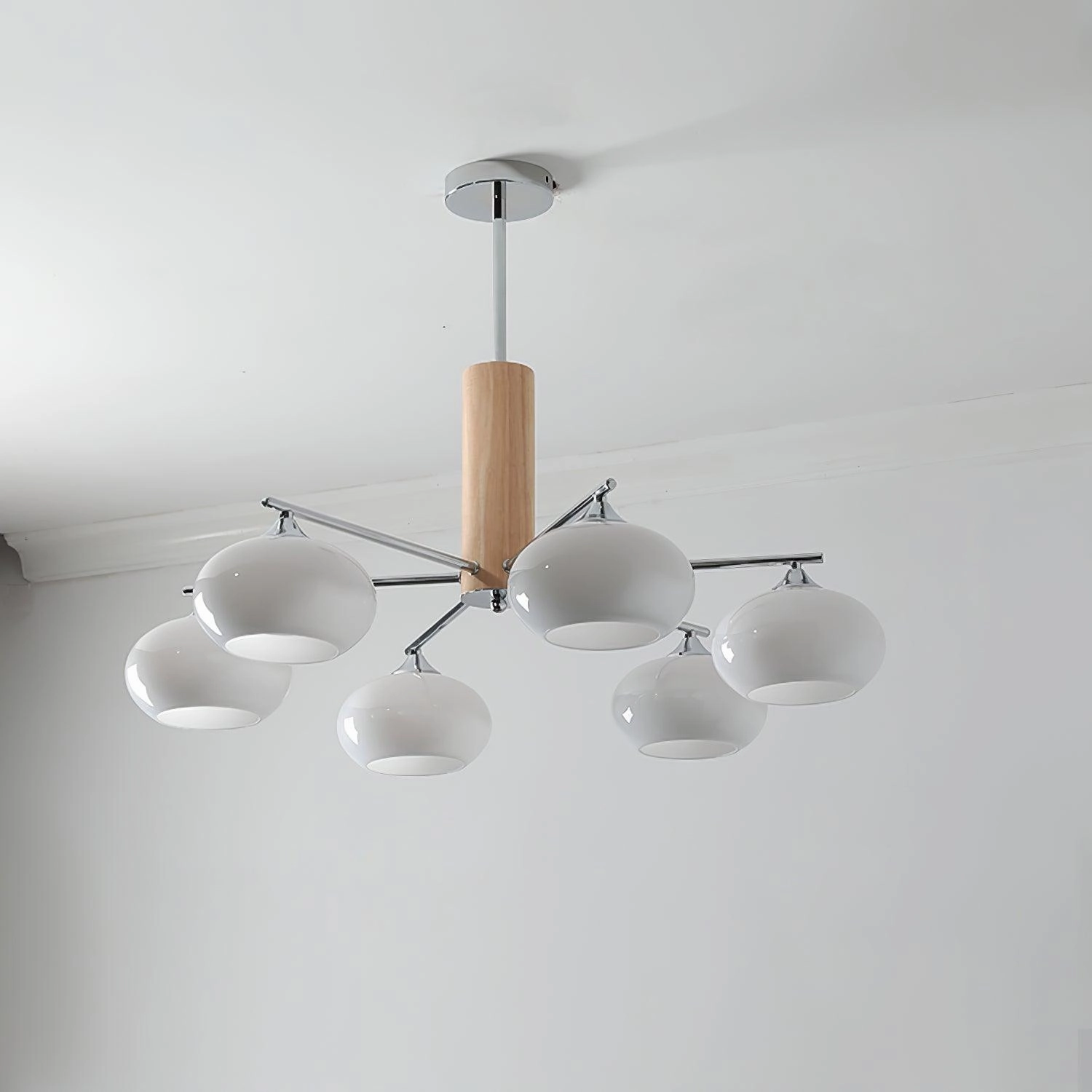 Elliptical Persimmon Chandelier