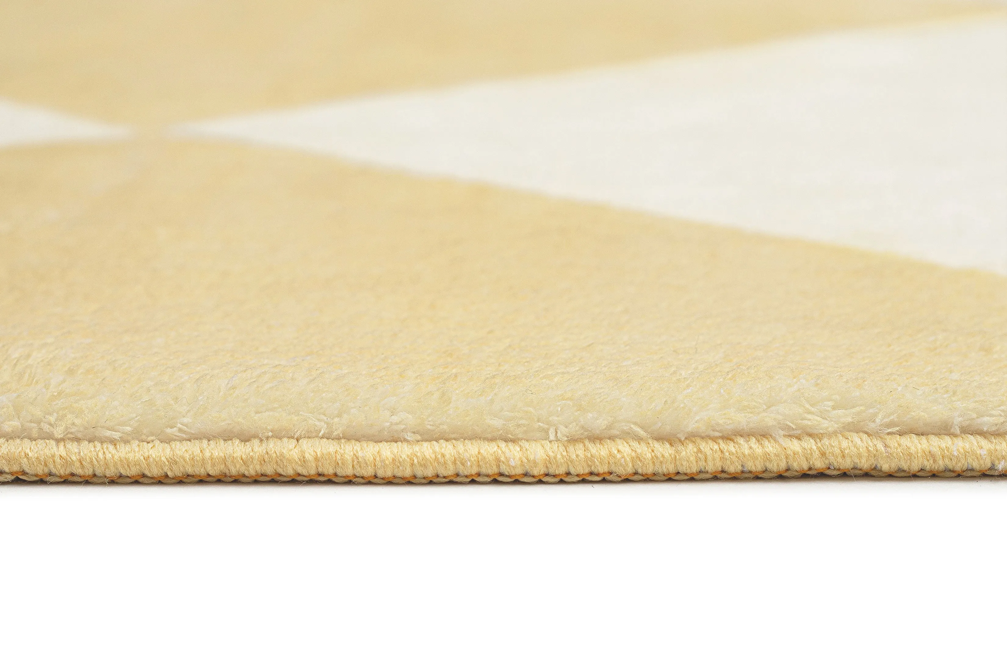 Ellis Yellow Cream Checkered Washable Rug