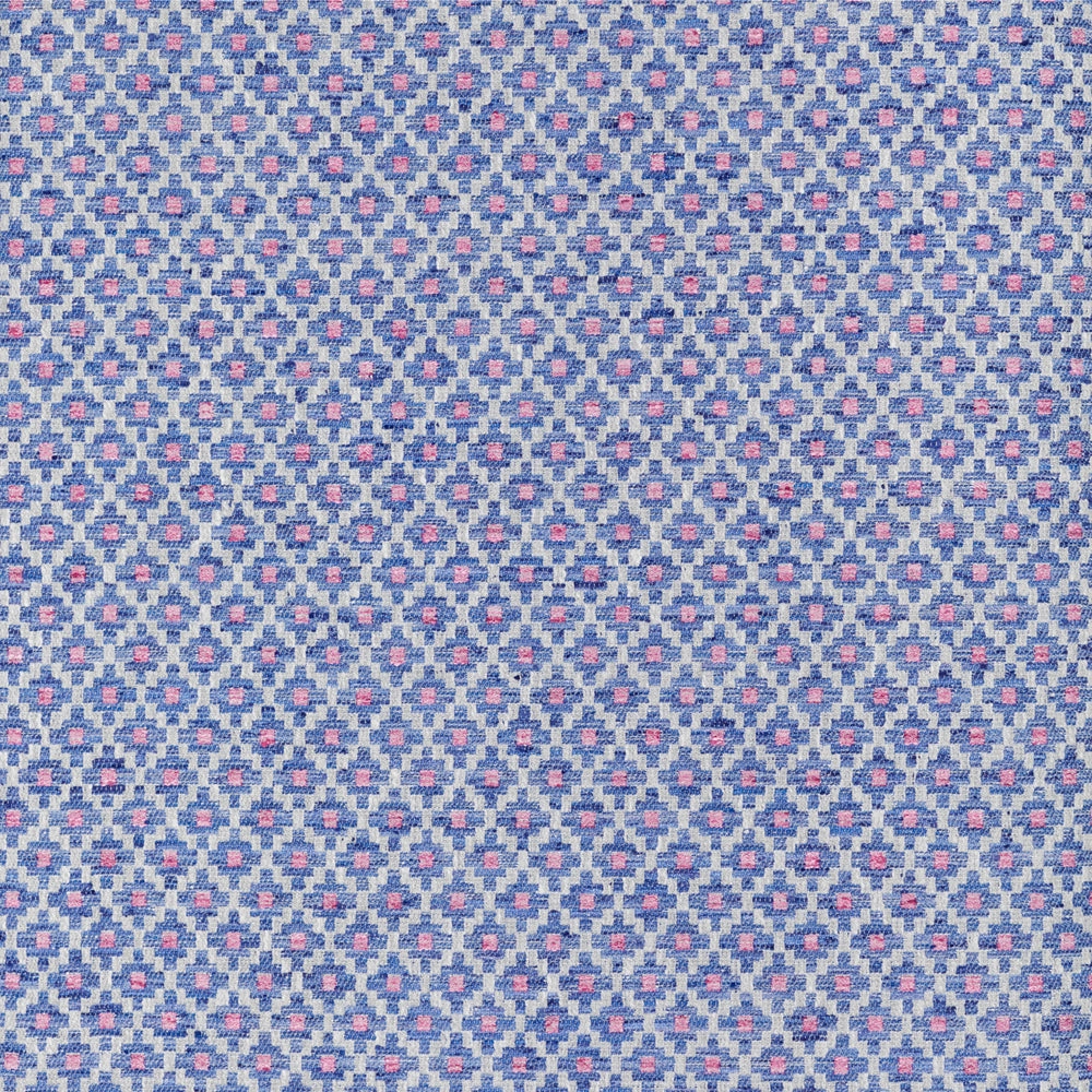 Elmore Woven Jacquard Made to Measure Curtains Indigo