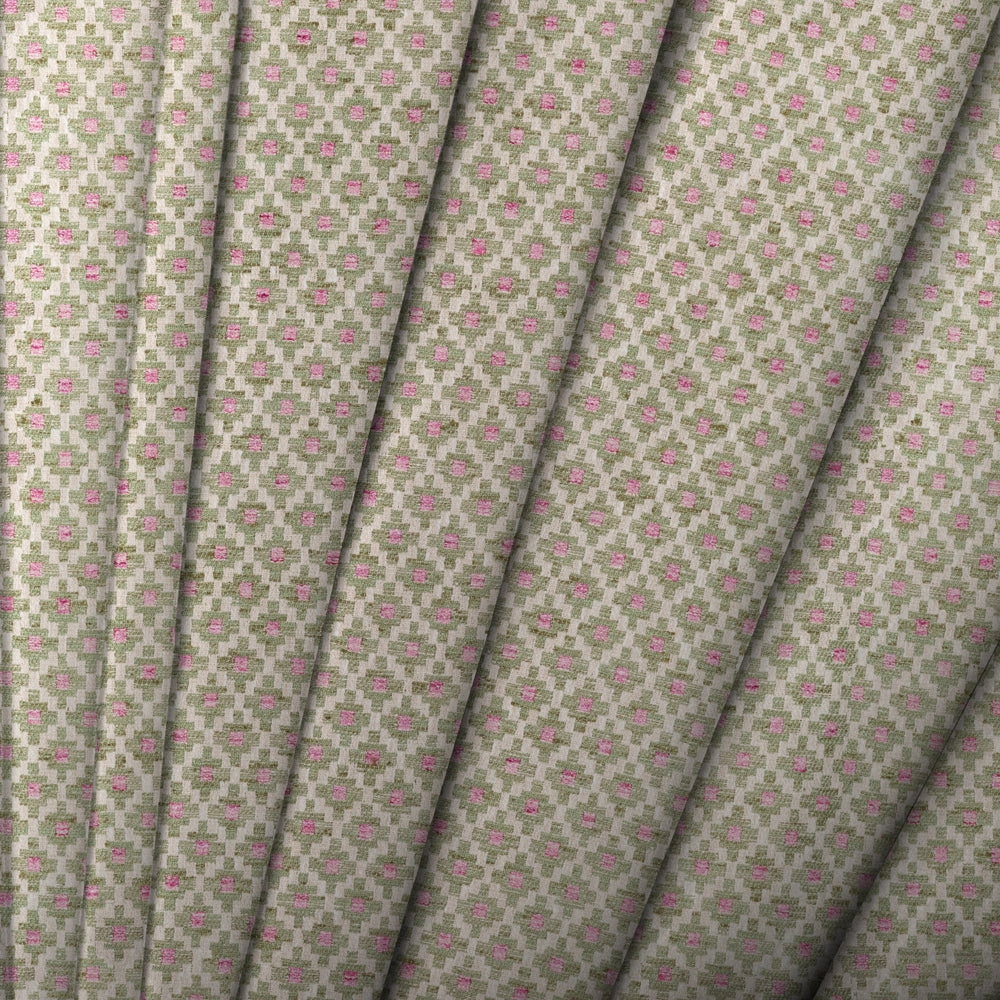 Elmore Woven Jacquard Made to Measure Curtains Verde