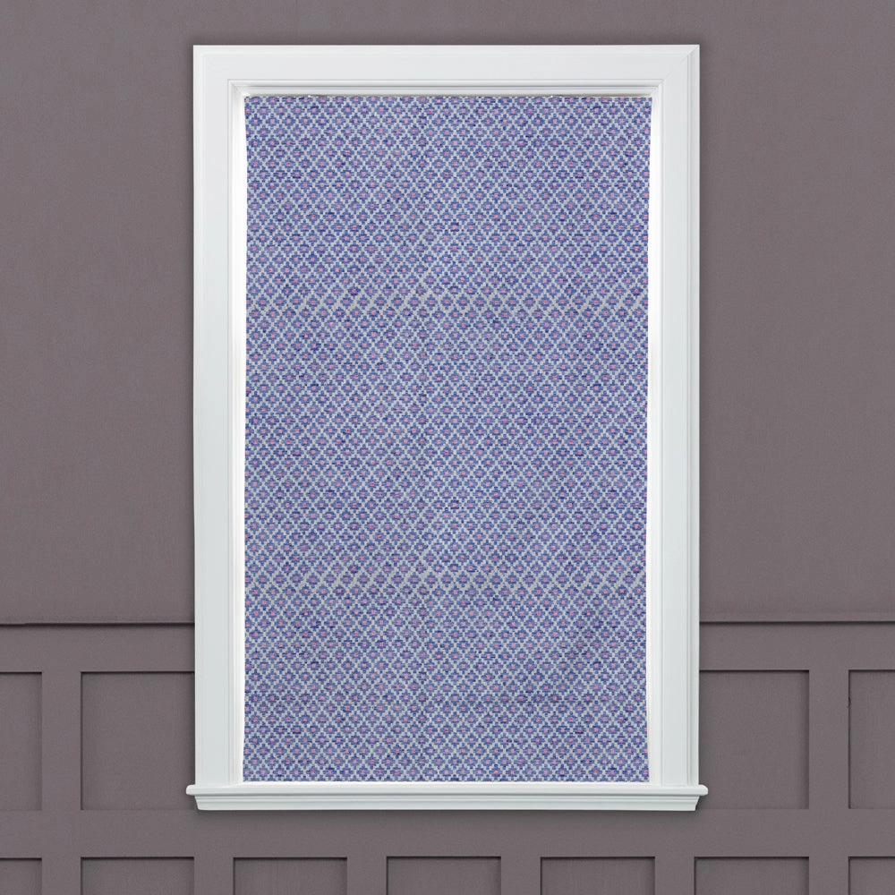Elmore Woven Jacquard Made to Measure Roman Blinds Indigo