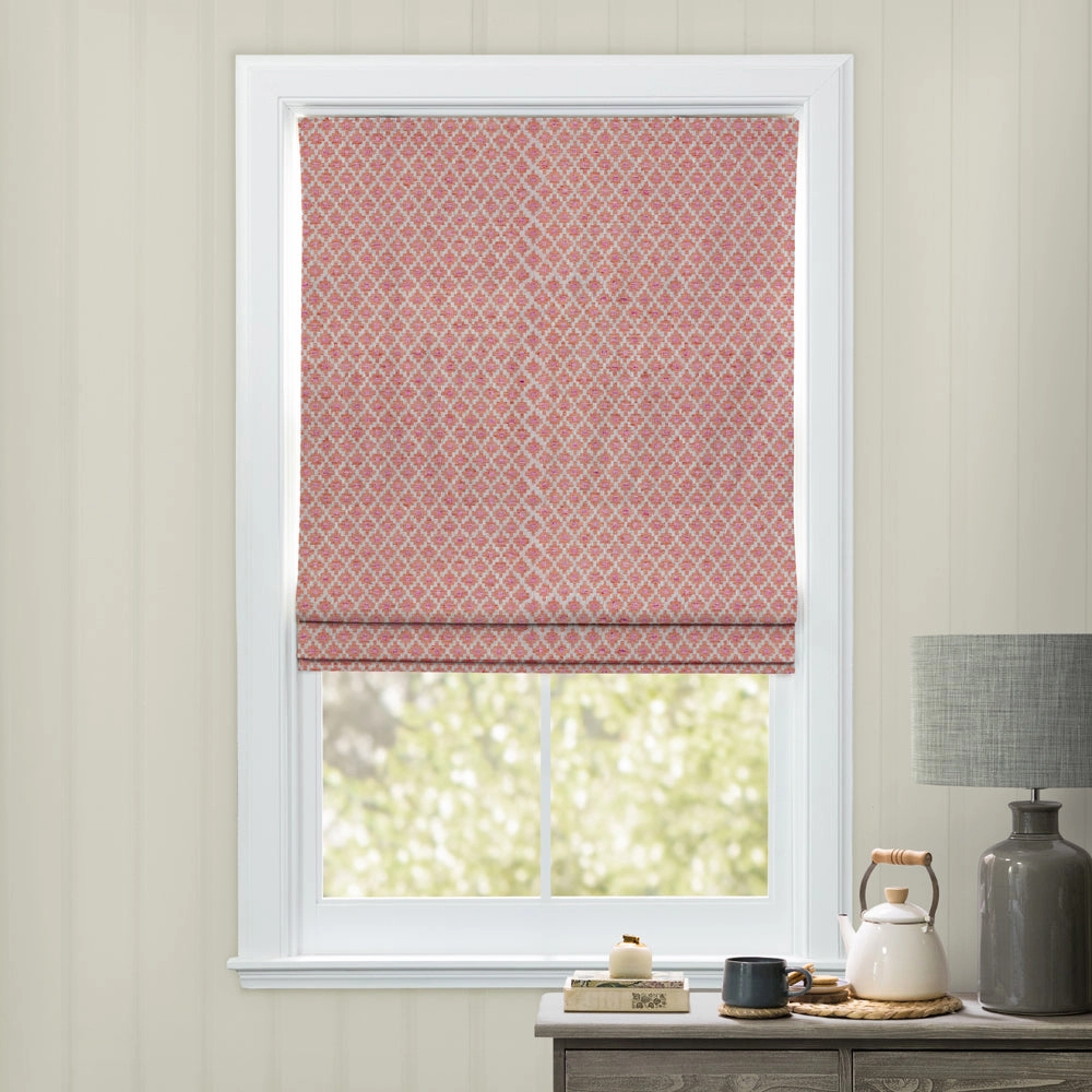 Elmore Woven Jacquard Made to Measure Roman Blinds Russet