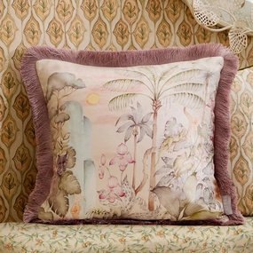 Elysian Canopy Printed Velvet Cushion Lotushome decor ,wall decor 