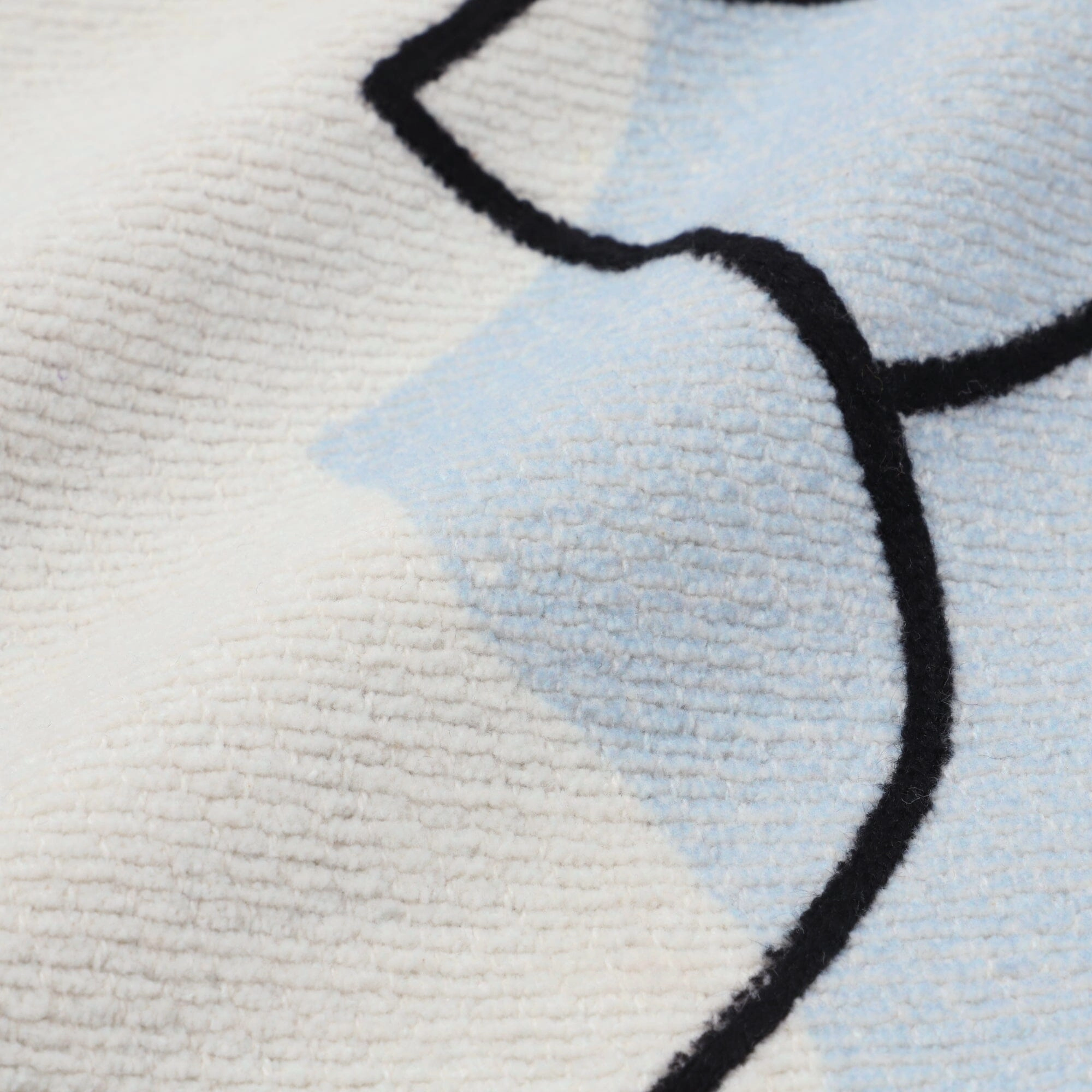 Emb Bird Cushion Cover 450 X 450 Light Blue