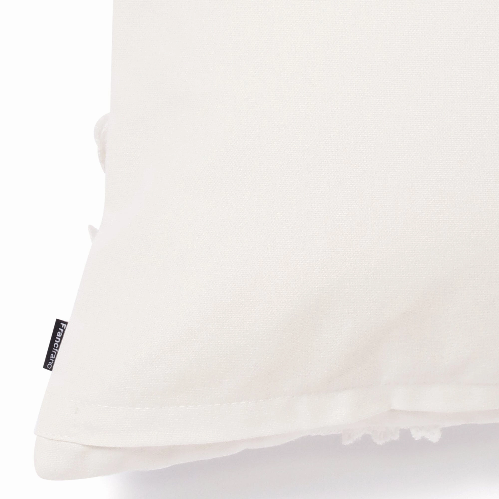 Emb Flower Cushion Cover 450 X 450 White