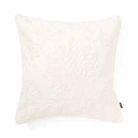 Emb Ornament D Cushion Cover 450 X 450 Whitebedding sets ,throw blankets 