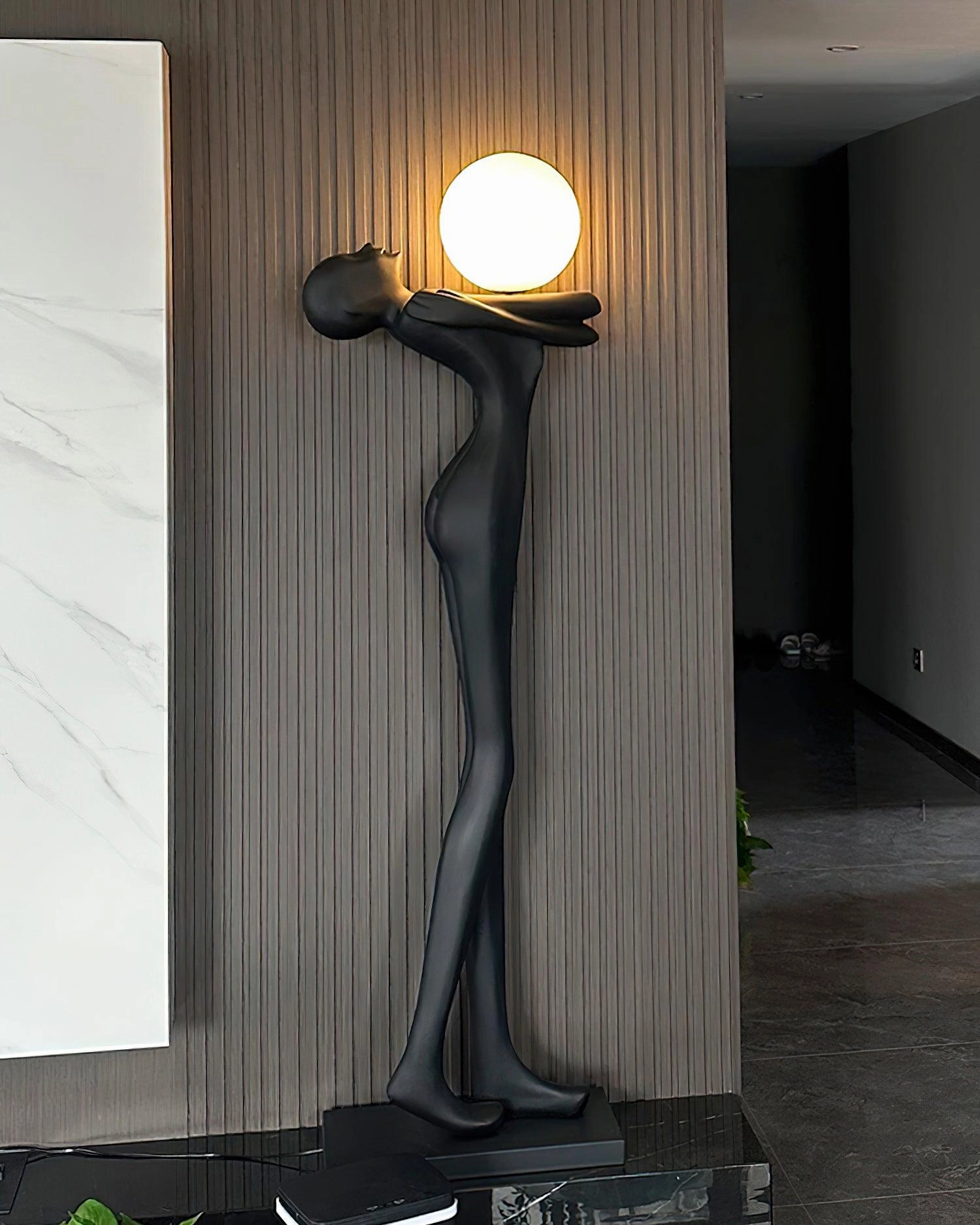 Embrace Ball Sculpture Floor Lamp