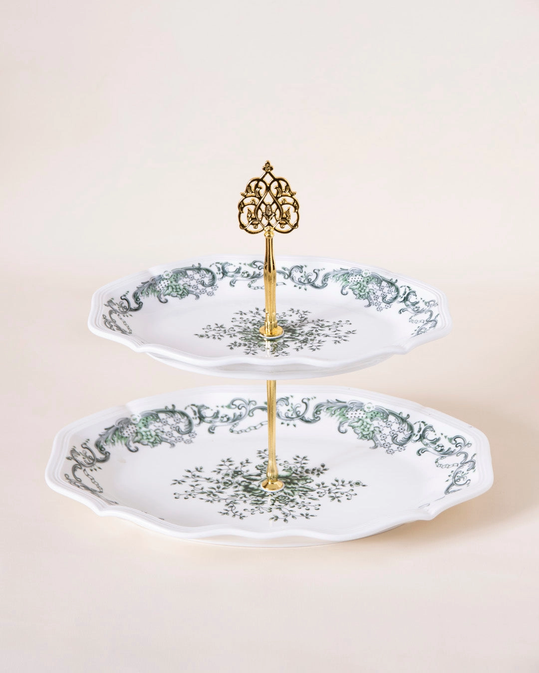 Emerald Bloom 3-Tier cake stand