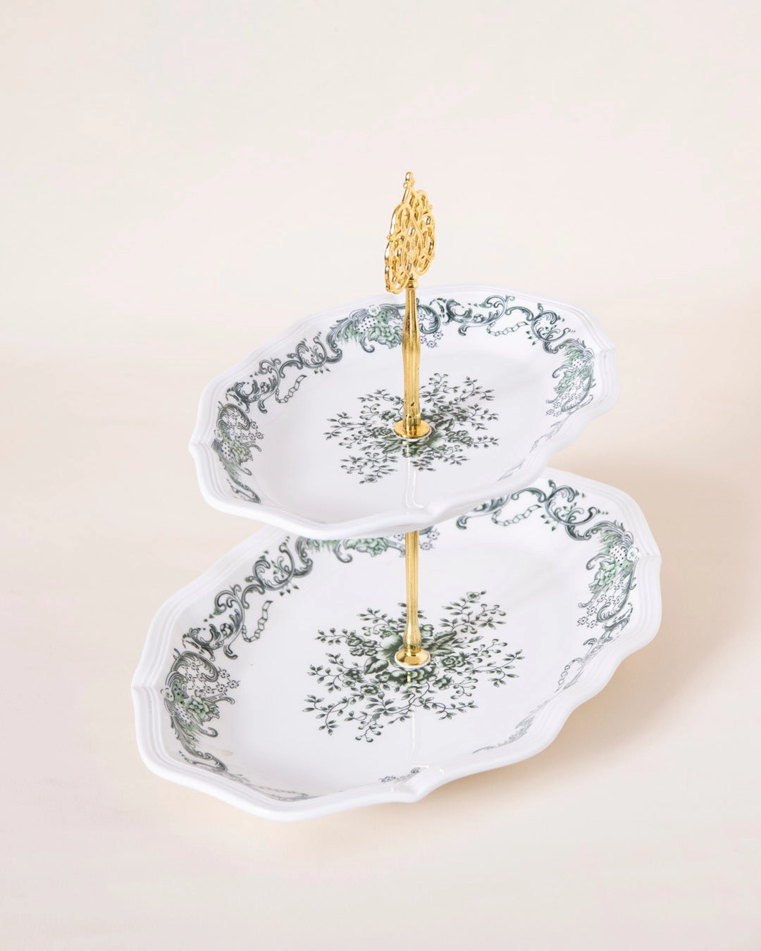 Emerald Bloom 3-Tier cake stand