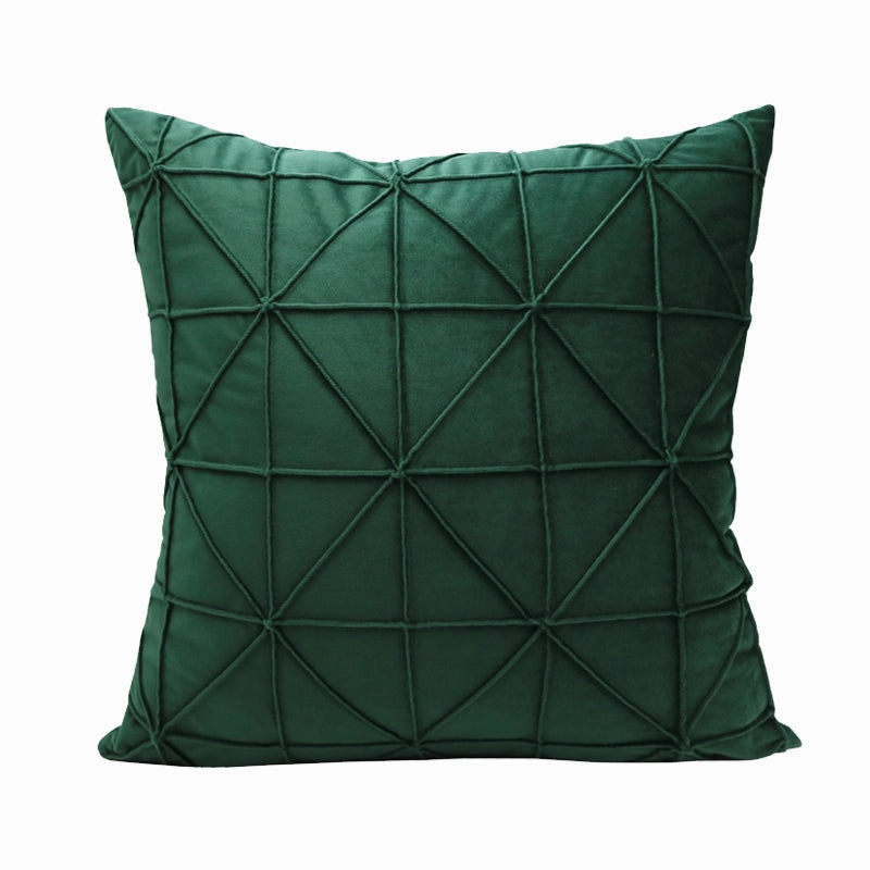 Emerald Green Geometric Throw Cushionhome decoration ,modern home decor 