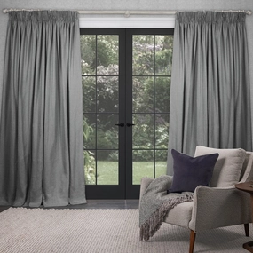 Emilio Woven Pencil Pleat Curtains Pebblehome decor ,wall decor 