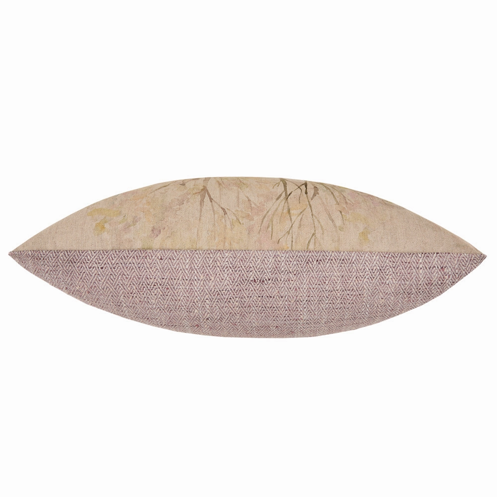 Enchanted Forest Printed Piped Cushion Cream