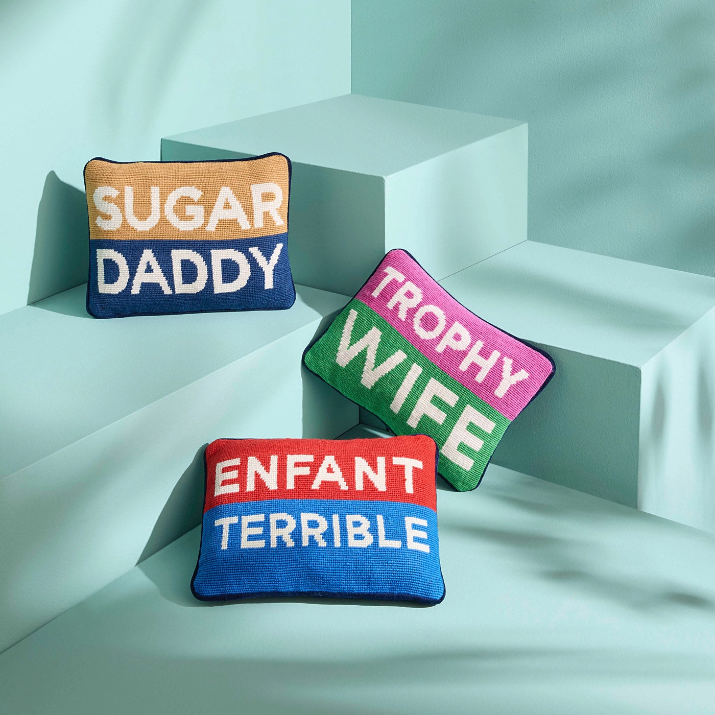 Enfant Terrible Needlepoint Pillow