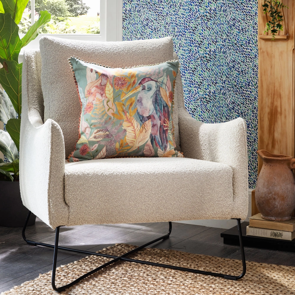 Ennerdale Forest Printed Cushion Tealbedding sets ,throw blankets 