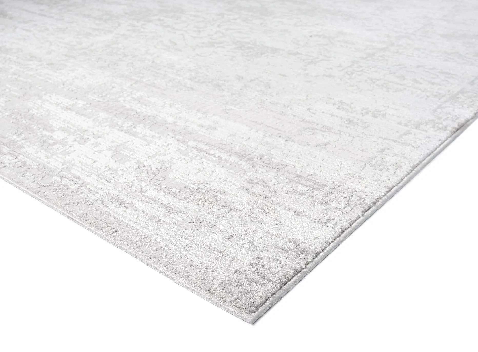 Eshe Grey and Ivory Distressed Floral Rug *NO RETURNS UNLESS FAULTY