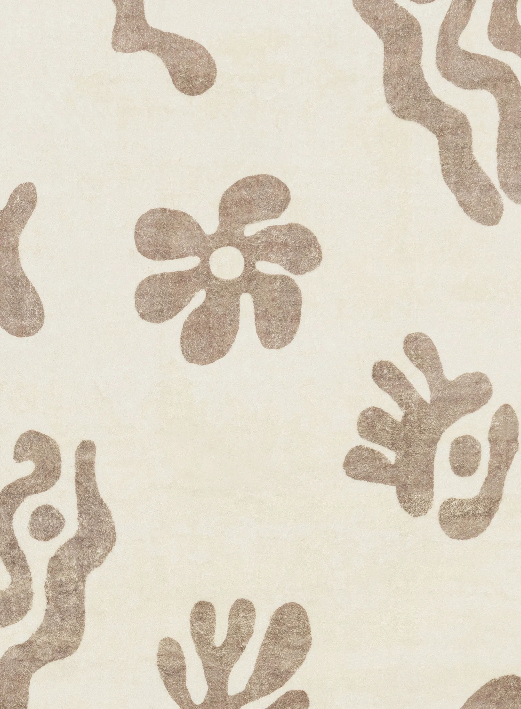 Esilda Brown Abstract Washable Rug