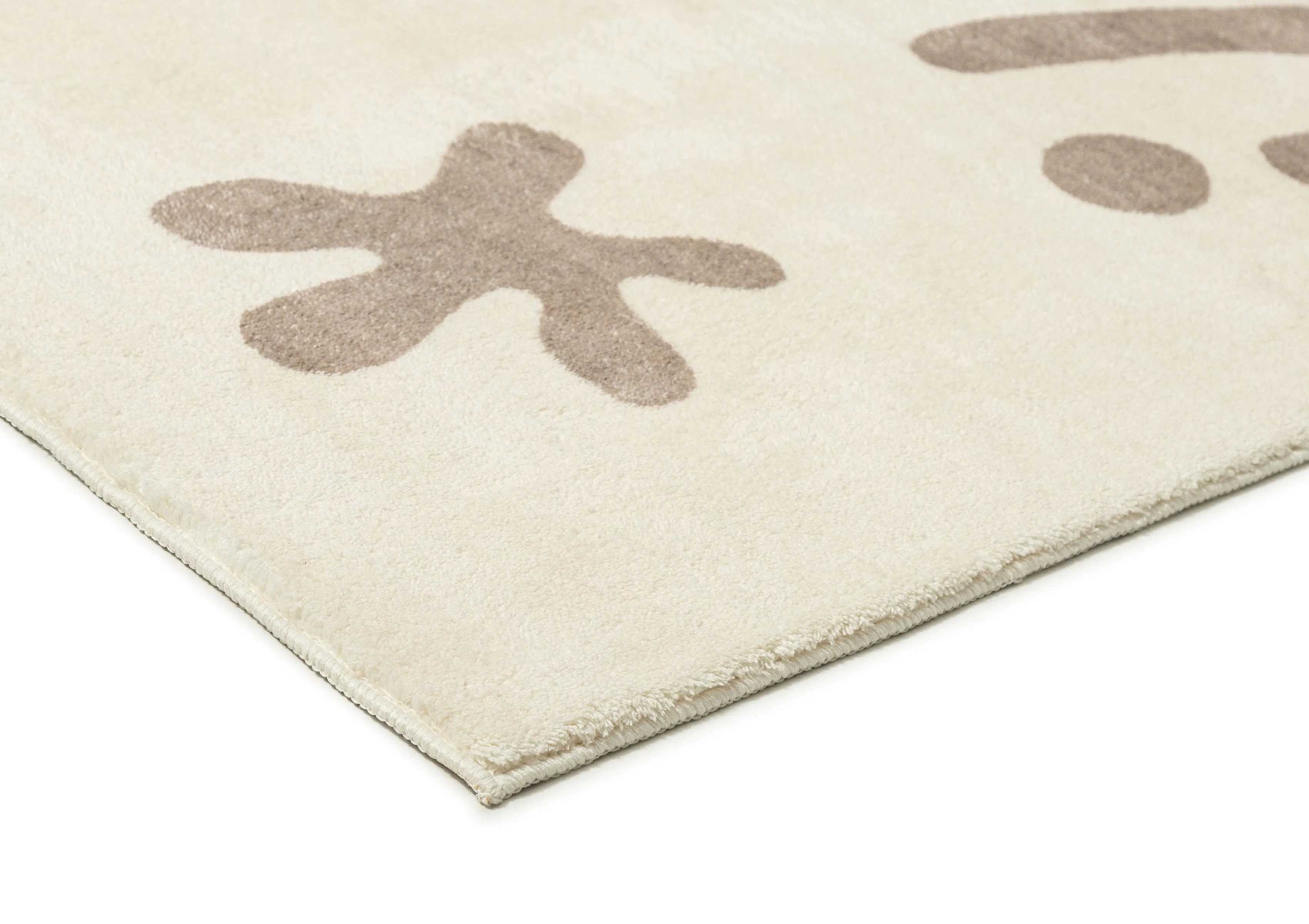 Esilda Brown Abstract Washable Rug