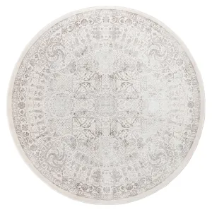 Esmeray Ivory And Grey Traditional Distressed Round Rug *NO RETURNS UNLESS FAULTYmodern color block patchwork rug