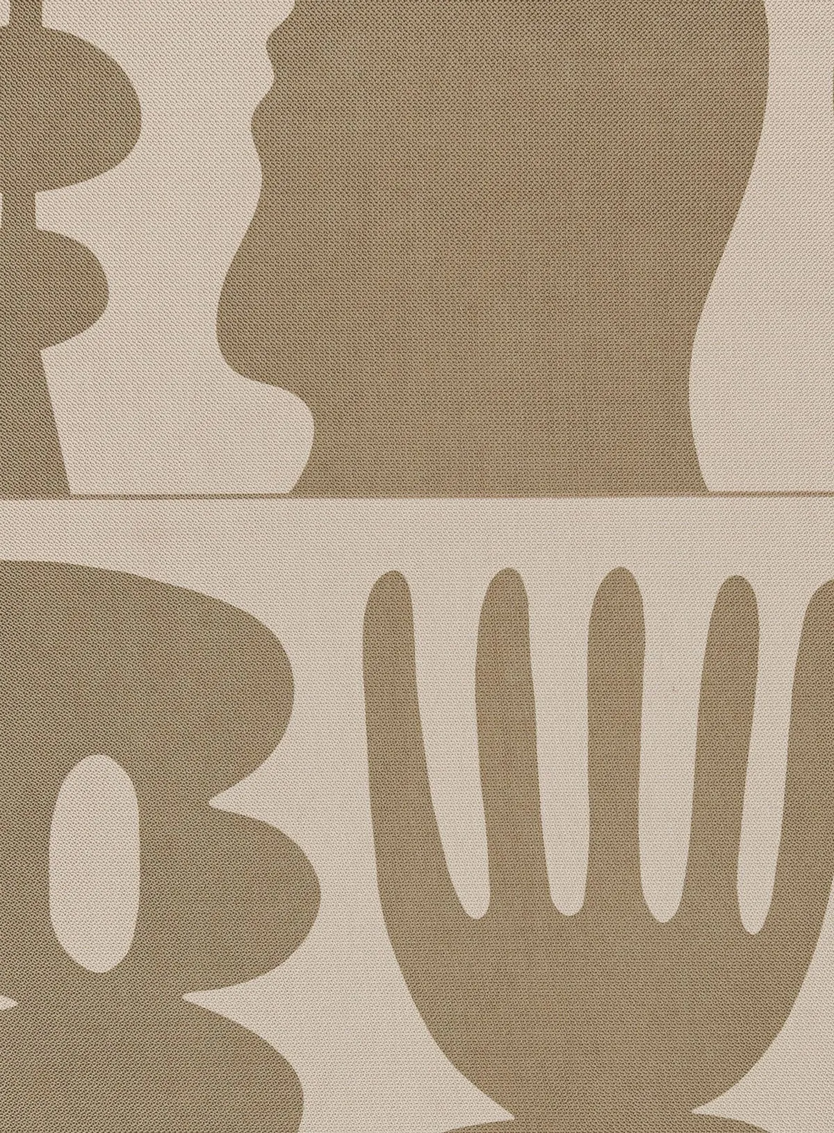 Esnir Beige Graphic Indoor Outdoor Washable Rug *NO RETURNS UNLESS FAULTY