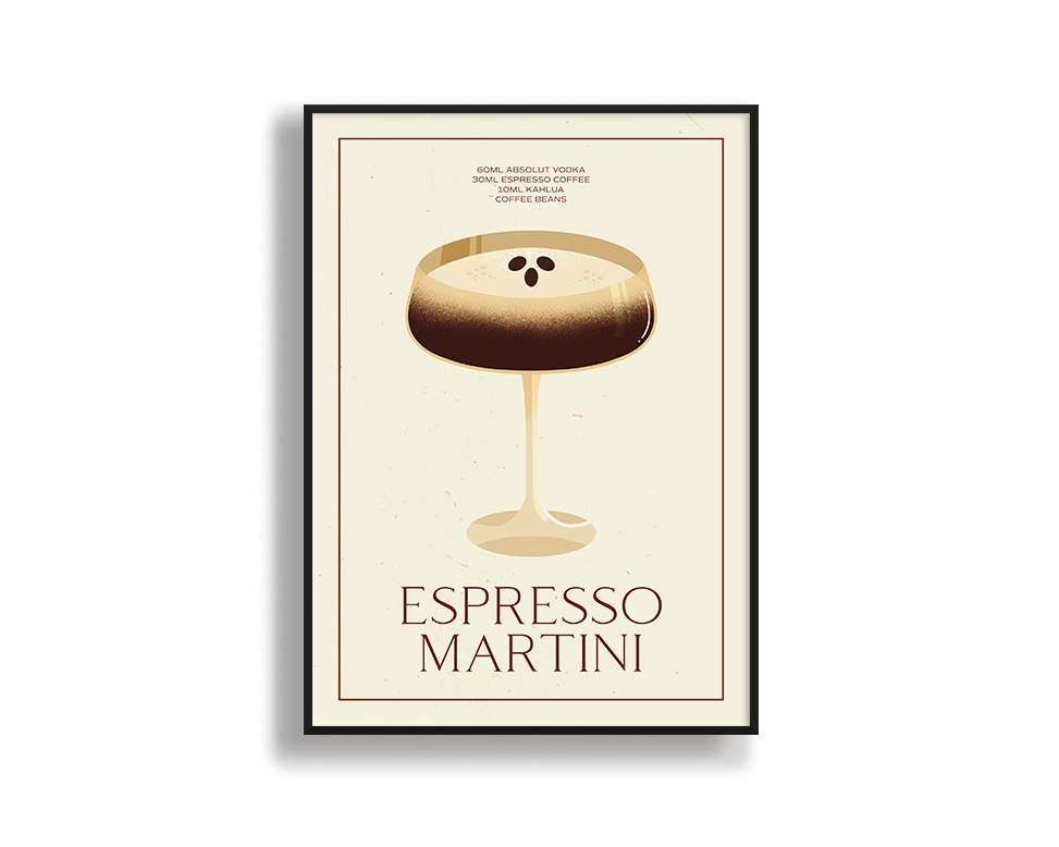 Espresso Martinimodern abstract painting decor