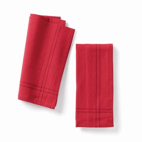 Essentials Red Dinner Napkins - Set Of 2home decor ,wall decor 