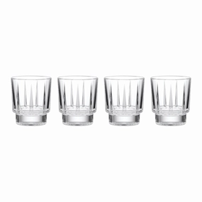 Estate Double Old Fashion Glasses - Set Of 4glass cups ,personalized mugs 