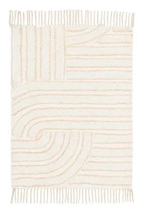 Etta Ivory Geometric Washable Bath Matmodern color block patchwork rug