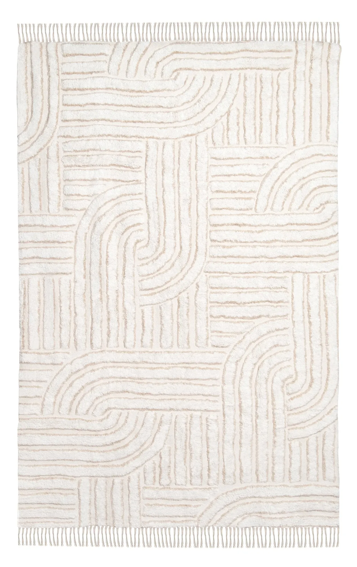Etta Ivory Geometric Washable Rugmodern color block patchwork rug