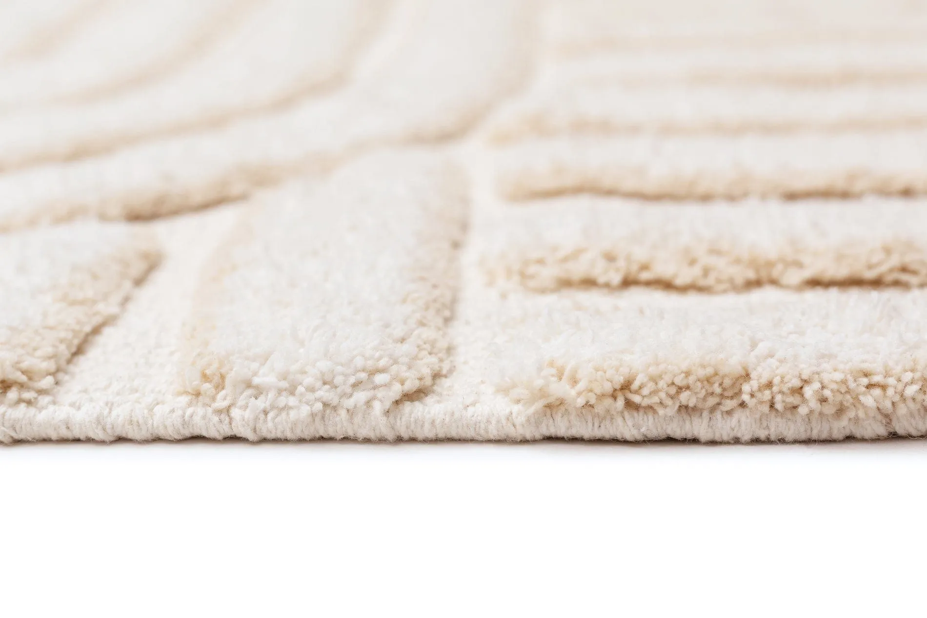 Etta Ivory Geometric Washable Runner Rug