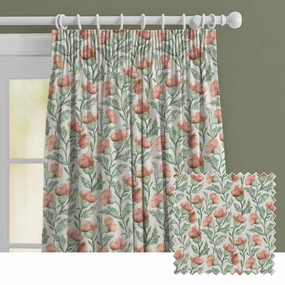 Ettrick Printed Made to Measure Curtains Rust Creamhome decor ,wall decor 