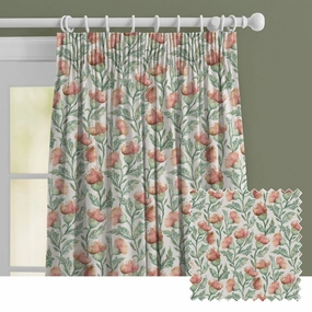 Ettrick Printed Made to Measure Curtains Rust Creambedding sets ,throw blankets 