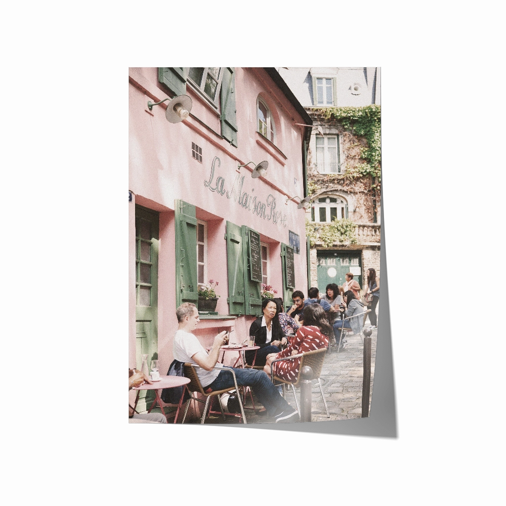Europe Culture Pink Cafe