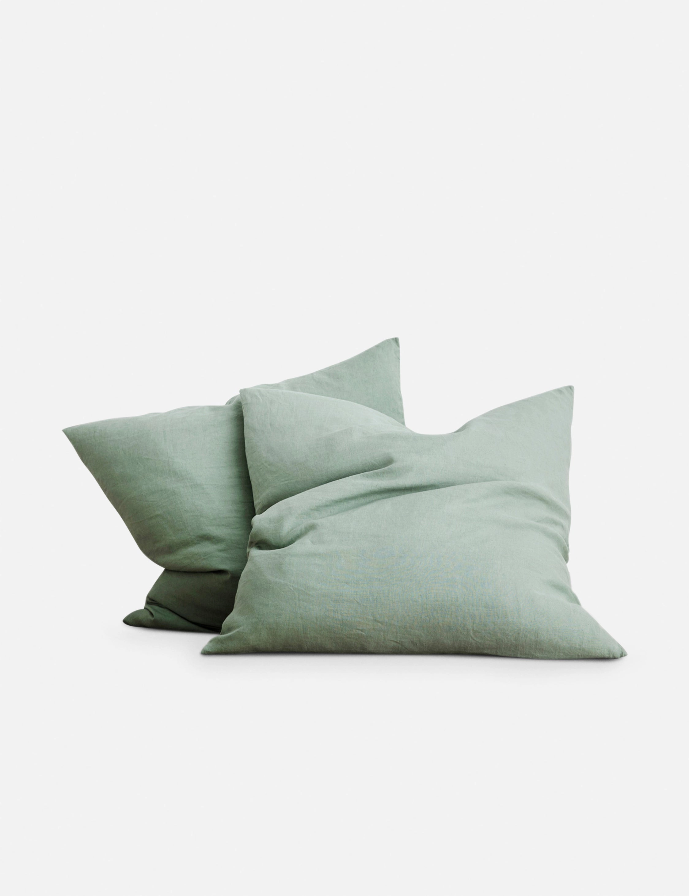 European Flax Linen Euro Pillowcases (Set of 2) by Cultiver